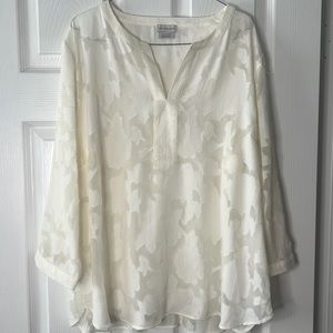 Van Heusen Sheer Floral Top